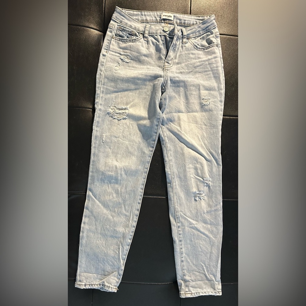 RSQ Sky Blue Girlfriend Jeans